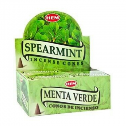 Menta Verde 10 Coni Incenso Hem Spearmint Masala