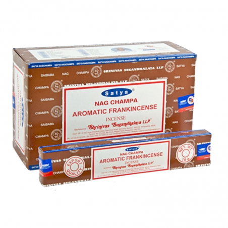 Incenso Satya Nag Champa Aromatic Frankincense - Sacralità e Armonia
