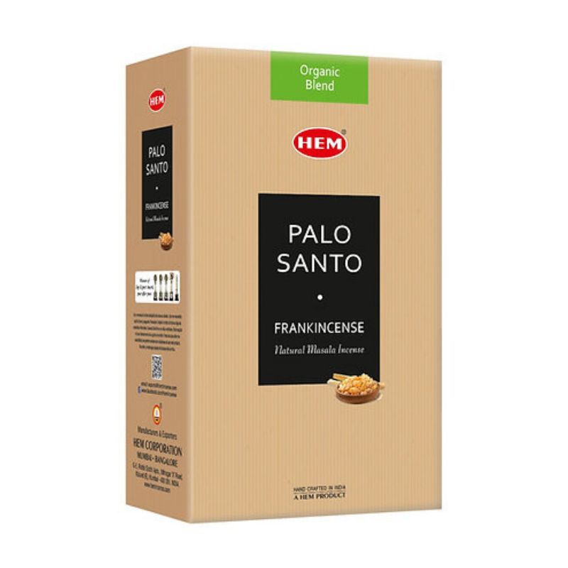 Palo Santo & Frankincense Bastoncini incenso Organico Hem Masala