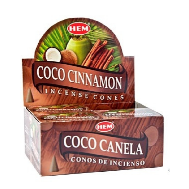 Cocco & Cannella 10 Coni Incenso Hem Coco Cinnamon Masala