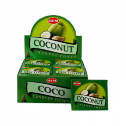 Cocco 10 Coni Incenso Hem Coconut Masala