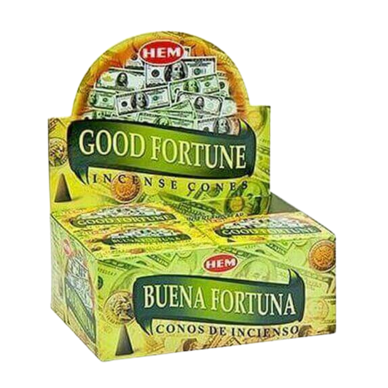 Buona Fortuna 10 Coni Incenso Hem Good Fortune Masala