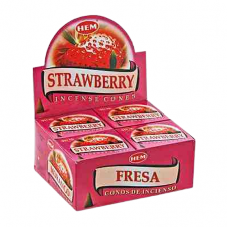 Fragola 10 Coni Incenso Hem Strawberry Masala