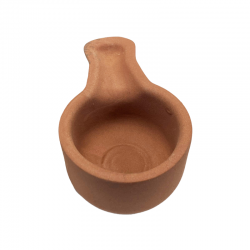 Ciotola Brucia Smudge, Resine, Palo Santo in Terracotta Marrone