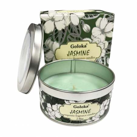 Gelsomino Candela profumata in Cera di Soia Goloka Jasmine - 70gr.