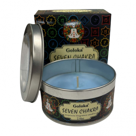 7 Chakra Candela profumata in Cera di Soia Goloka Seven Chakra - 70gr.