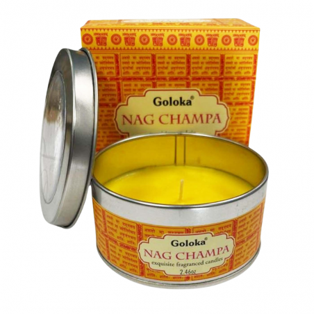 Nag Champa Candela profumata in Cera di Soia Goloka - 70gr.