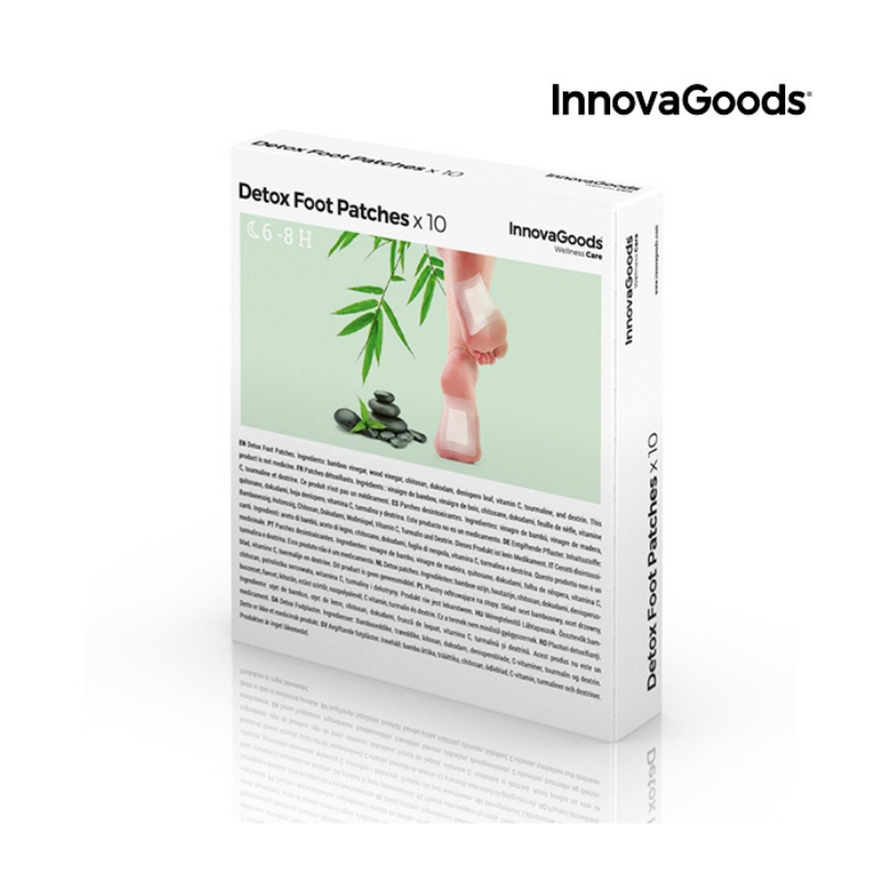 Cerotti naturali in Bambù disintossicanti per Piedi - 10 Pezzi