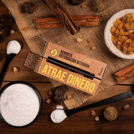 Attrarre Denaro - 4 Bombitas Smudge Atrae Dinero 100% Erbe Naturali - Sagrada Madre