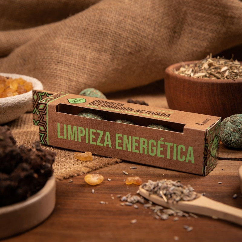 Pulizia Energetica - 4 Bombitas Smudge Limpieza Energetica 100% Erbe Naturali - Sagrada Madre