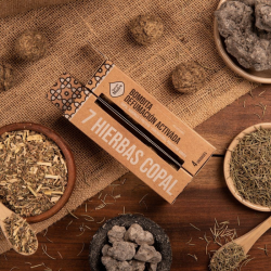 7 Erbe & Copal - 4 Bombitas Smudge 7 Hierbas Copal 100% Erbe Naturali - Sagrada Madre