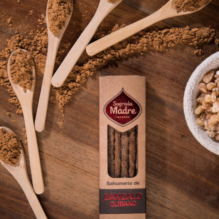 Olibano & Sandalo - 8 Bastoni Smudge 100% Naturale - Sagrada Madre