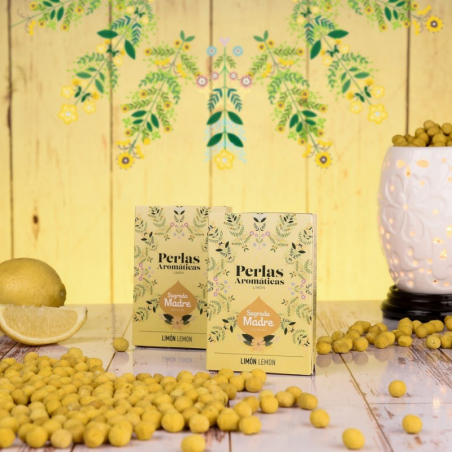 Limone - 40 Perle Aromatiche Smudge 100% Erbe Naturali - Sagrada Madre