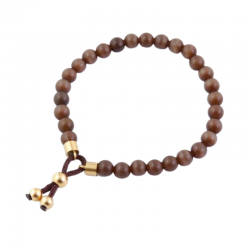 Occhio di Gatto Braccialetto elesticizzato con decorazioni in Acciaio e Pietre Naturali