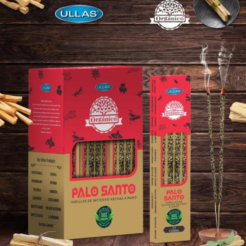 Palo Santo Bastoni Incenso Smudge Palo Santo Organico 100% Naturale - Ullas