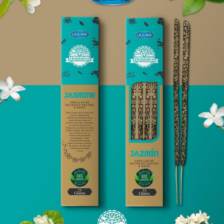 Gelsomino Bastoni Incenso Smudge Jasmine Organico 100% Naturale - Ullas
