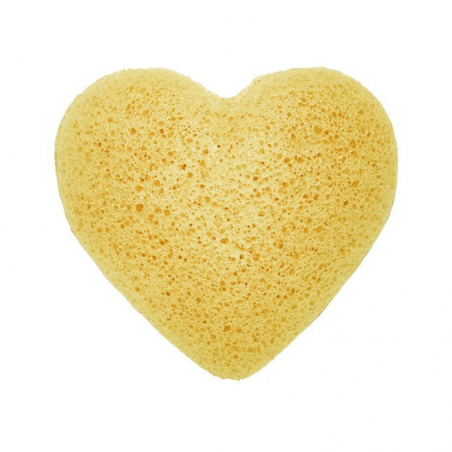 Spugna Konjac Pesca a forma di cuore (3,5 x 7cm)