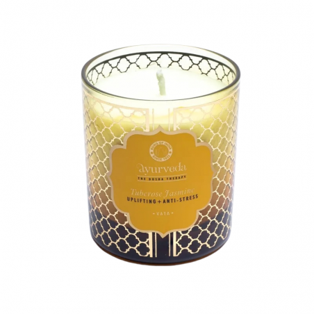 Tuberosa e Gelsomino Vata Candela profumata Cera di Soia Song of India Ayurveda - (± 55 ore - 200gr.)