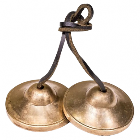 Cimbali Lisci in Ottone – 6 cm per Meditazione e Rituali