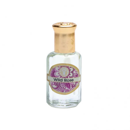 Rosa Selvatica Miscela Oli Essenziali Ayurvedici in Boccetta Vetro - Song of India