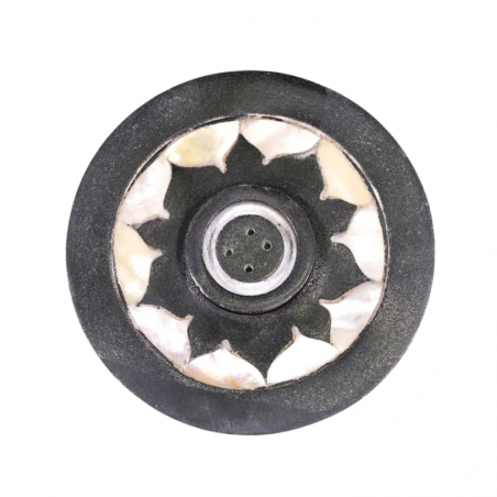 Supporto Incenso Pietra Ollare – Loto Intagliato