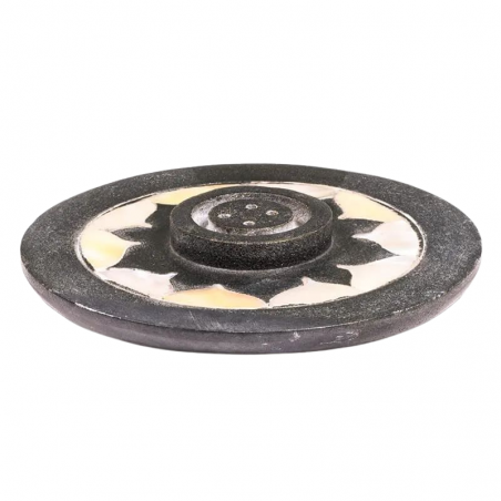 Supporto Incenso Pietra Ollare – Loto Intagliato