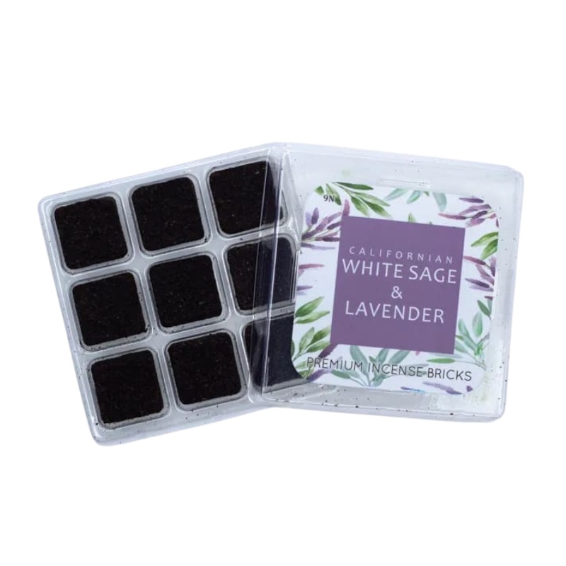 Incenso in Mattoncini al profumo di Salvia Bianca e Lavanda