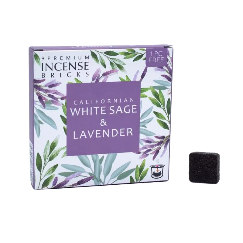 Incenso in Mattoncini al profumo di Salvia Bianca e Lavanda