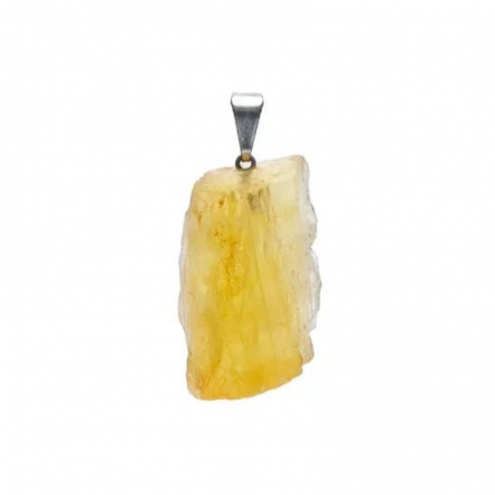 Ciondolo Fluorite Gialla Grezza Pietra Naturale - (± 2,5cm)
