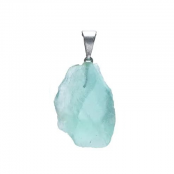 Ciondolo Fluorite Verde Grezza Pietra Naturale - (± 2,5cm)