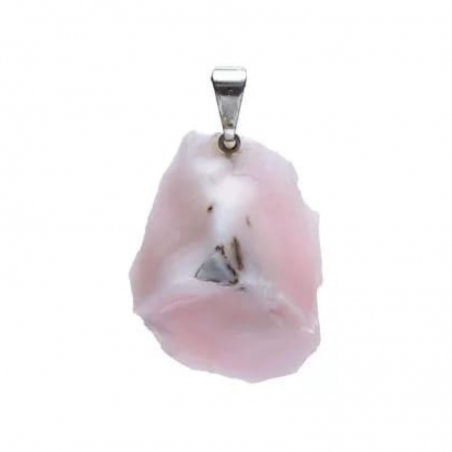 Ciondolo Opale Rosa Grezza Pietra Naturale - (± 2cm)