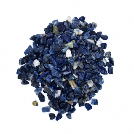 Sodalite Sacchetto Chips Pietre Burattate (± 5 / 12mm) - 50gr.