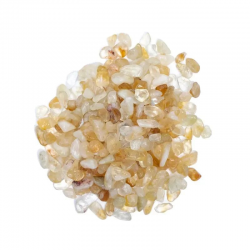 Citrino (Ametista Cotta) Sacchetto Chips Pietre Burattate - 50gr.