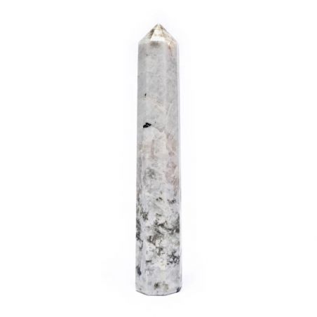 Pietra di Luna a Forma di Obelisco (± 2,5 x 8/10cm - ± 115gr)