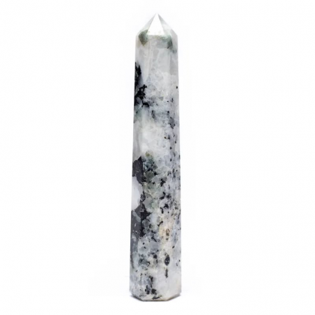 Pietra di Luna a Forma di Obelisco (± 2,5 x 8/10cm - ± 115gr)