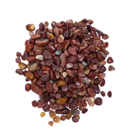 Avventurina Rossa Sacchetto Chips Pietre Burattate - 50gr.