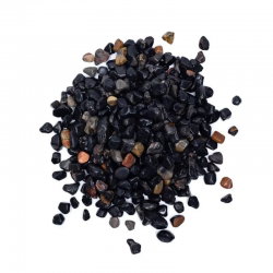 Onice Nero Sacchetto Chips Pietre Burattate (± 10mm) - 50gr.