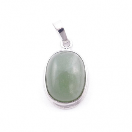 Avventurina Verde Pendente Pietra Naturale ovale