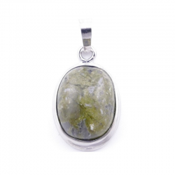 Unakite Pendente Pietra Naturale ovale