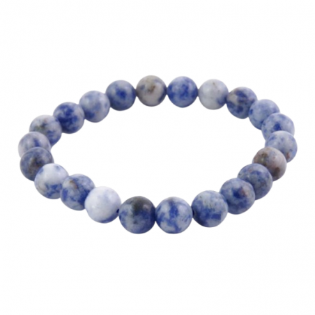 Bracciale Sodalite perle da 8mm in Pietra Naturale