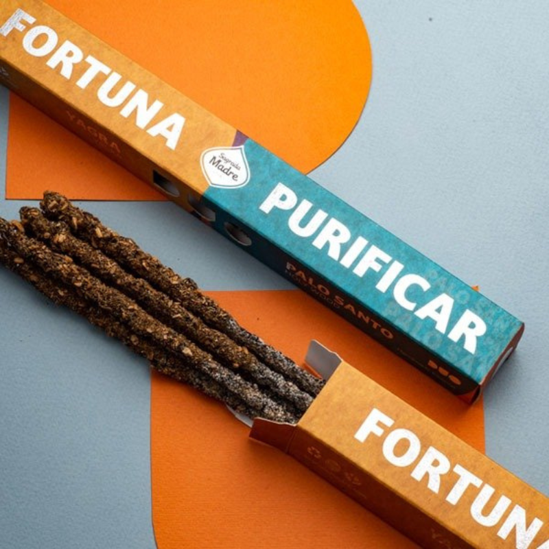 Duo Fortuna e Purificazione 6 Bastoni Incenso Smudge Yagra e Palo Santo  Sagrada Madre