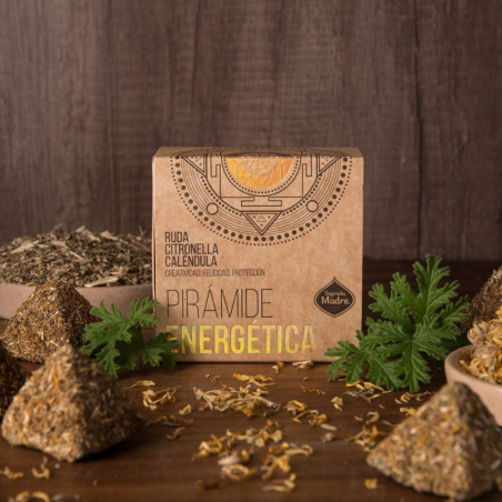 Citronella, Calendula & Ruda - 4 Piramidi Energetiche Smudge 100% Naturale - Sagrada Madre