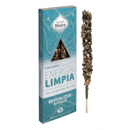 Rivitalizzante - 4 Bastoni Incenso Extra spessi in Erbe 100% Naturali - Sagrada Madre