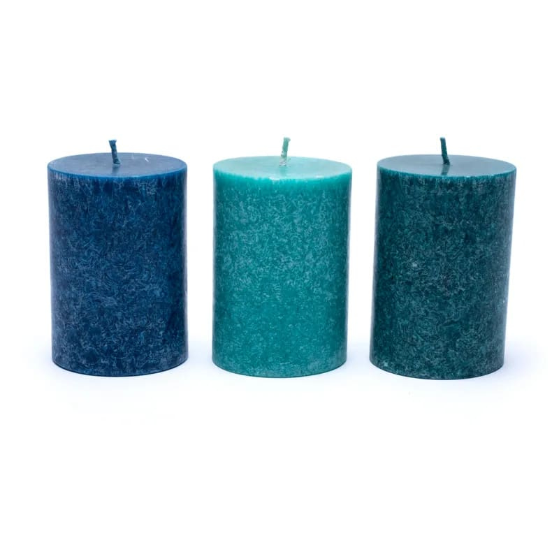 Oceano - Set 3 Candele alla stearina