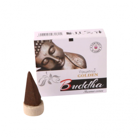 Golden Buddha Coni Incenso Vijayshree Buddha Masala