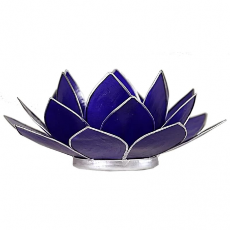 6° Chakra Ajna Portalumino Loto in Capiz Indaco - Chakra del Terzo Occhio
