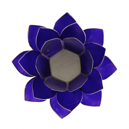 6° Chakra Ajna Portalumino Loto in Capiz Indaco - Chakra del Terzo Occhio