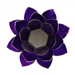 7° Chakra Sahasrara Portalumino Loto in Capiz Viola - Chakra della Corona 2
