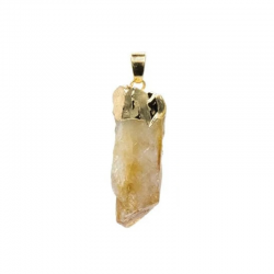 Ciondolo Citrino grezzo Pietra Naturale - (± 1,5cm)