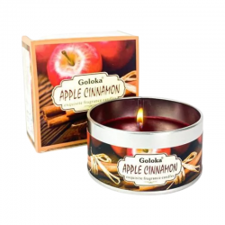 Mela e Cannella Candela profumata in Cera di Soia Goloka - 70gr.